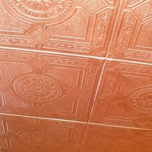 Gạch xốp cho trần nhà: ưu và nhược điểm, các công đoạn dán-4