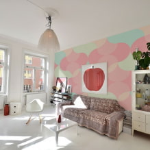 Interior în culori pastelate: caracteristici, alegerea tapetului, stil, combinații-20